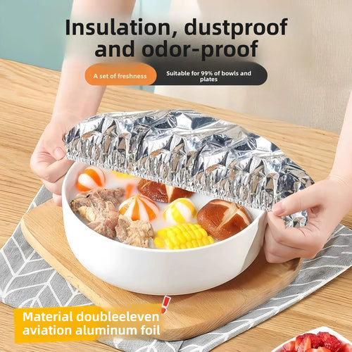 Toplus™ Reusable Foil Food Covers - 10 Pieces